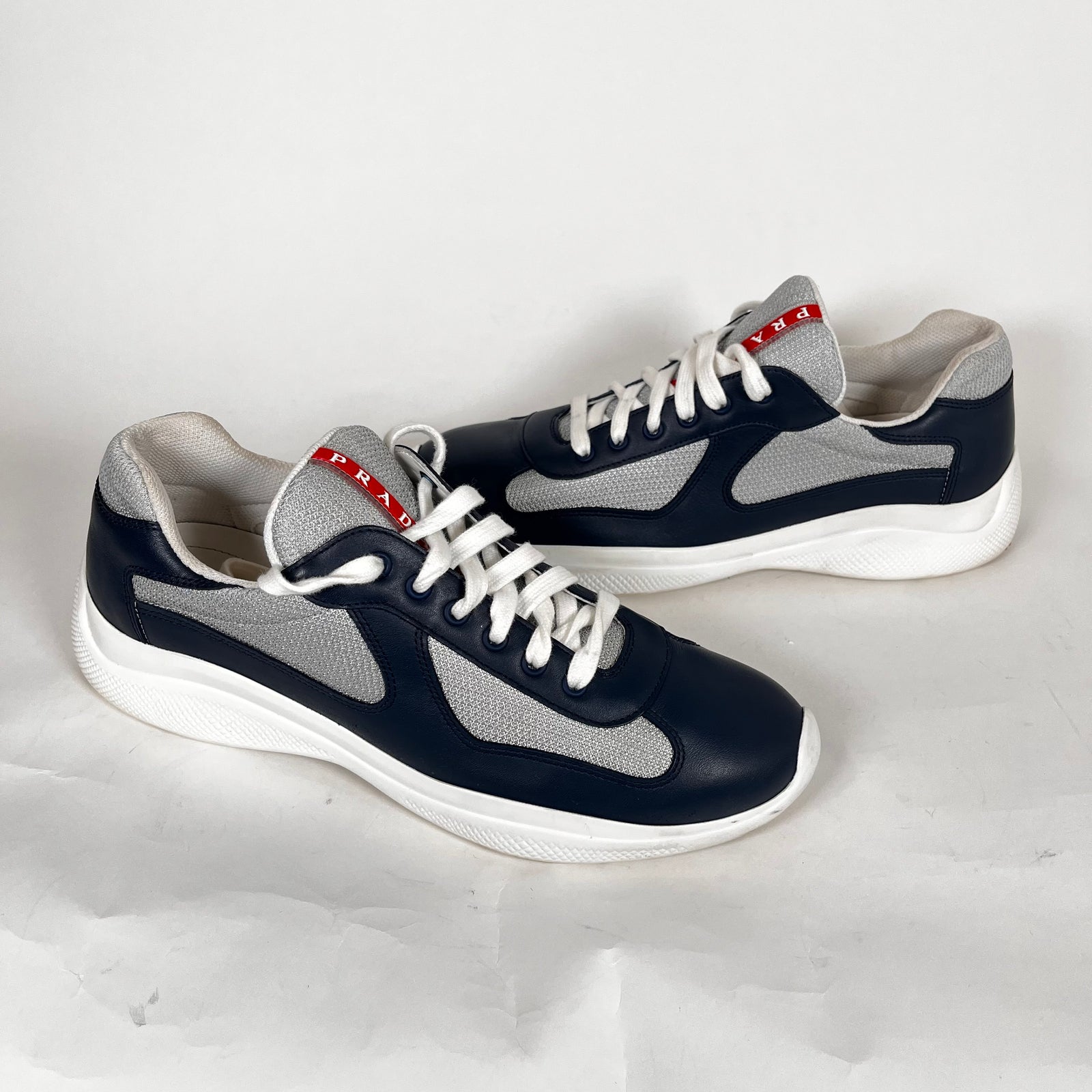 Prada Cups Navy Size 10