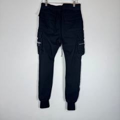 Rick Owens Black Mastadon Cargo Joggers Size 48