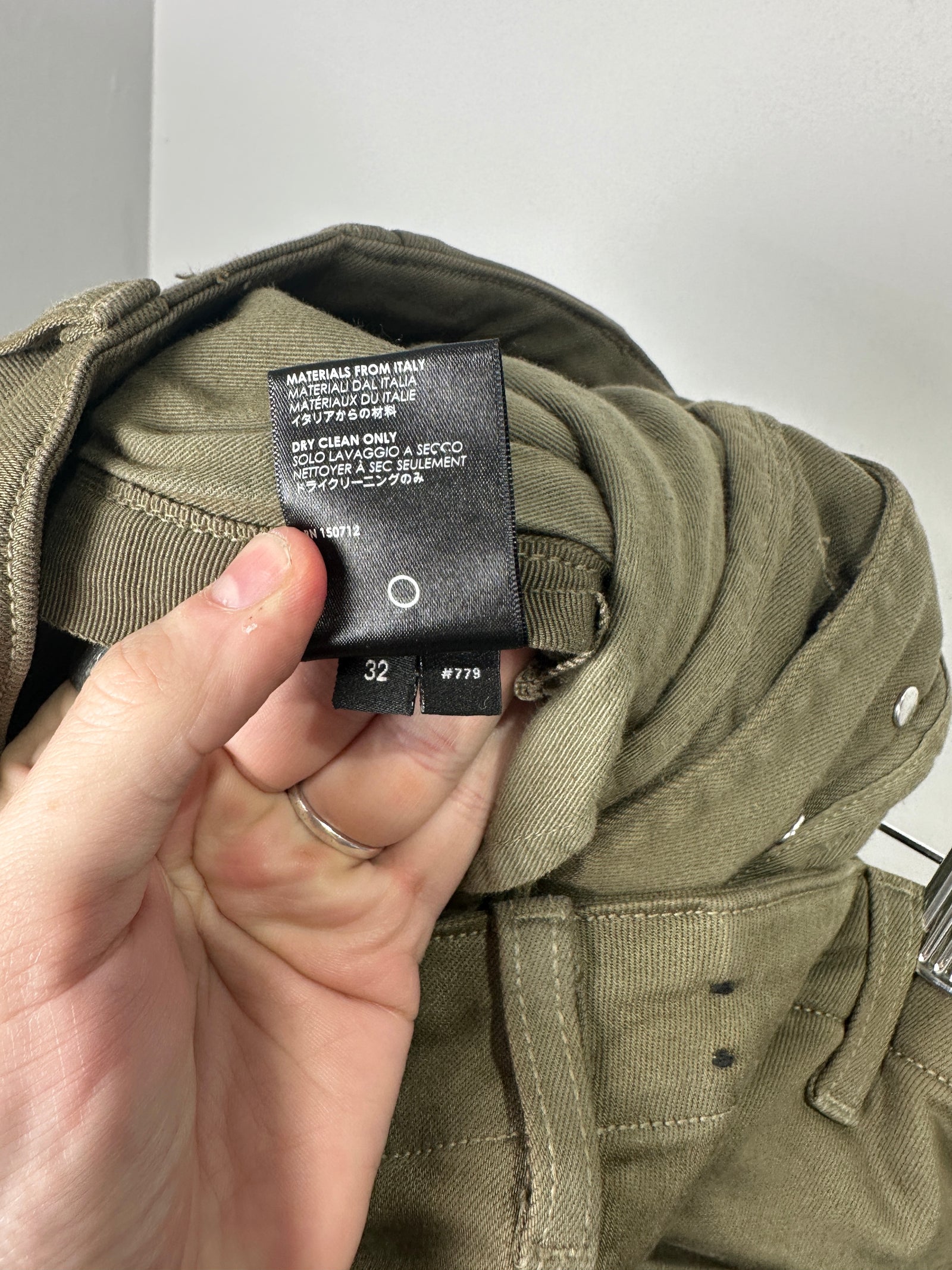 Amiri Green Cargo Pants Size 34
