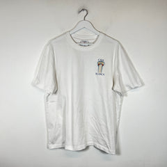 Casablanca White La Colomne T-Shirt Size XL