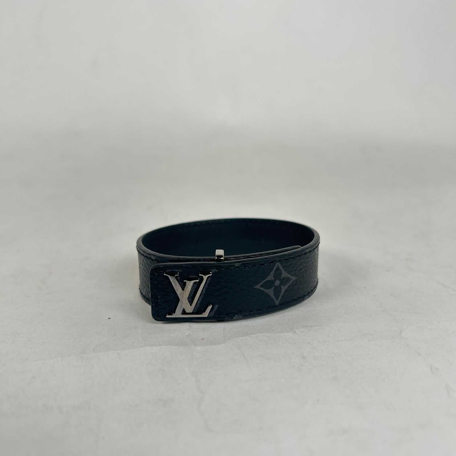Louis Vuitton Black Monogram Slim Bracelet