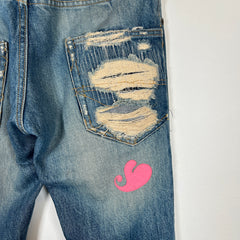 Undercover AW05 Hearts Denim Size 28