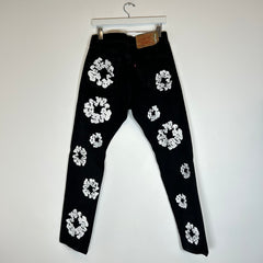 Denim Tears Black Wreath Jeans Size 32