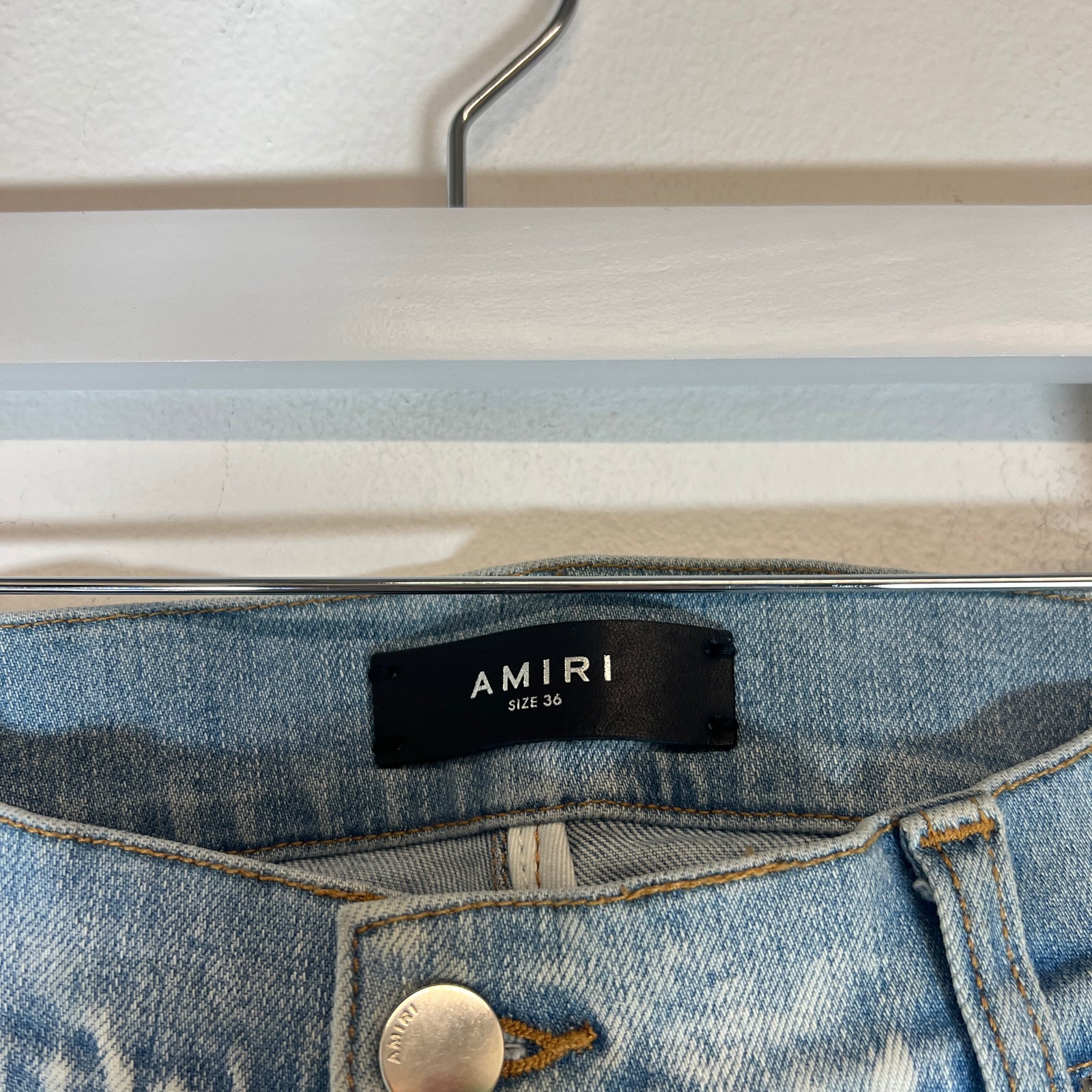 Amiri Lightwash MA Stencil Jeans Size 36
