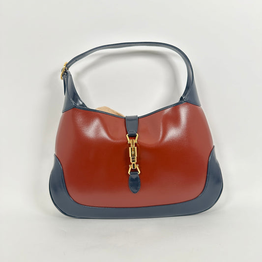 Gucci Jackie 1961 Boarded Dyana Lux Navy / Brown