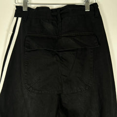Yori Sport Black 5-Stripe Wide Leg Jeans Size 28