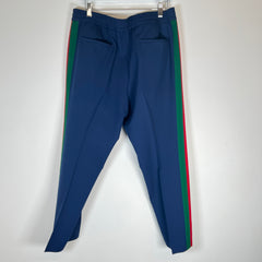 Gucci Navy Side Stripe Trouser Pants Size 34