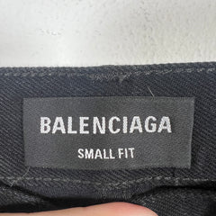 Balenciaga Black Wide Leg Jeans Size S
