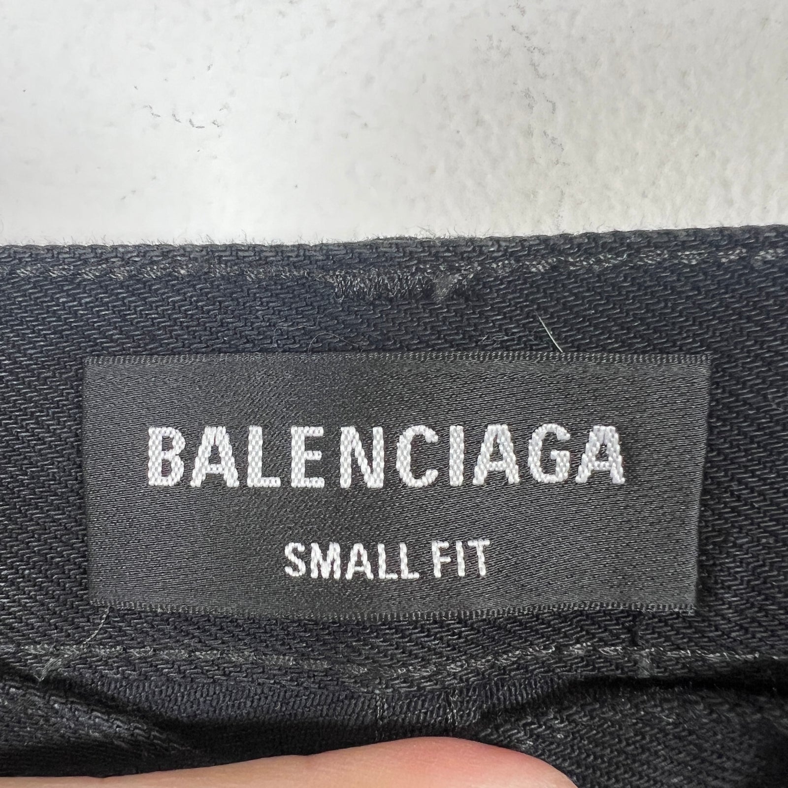 Balenciaga Black Wide Leg Jeans Size S