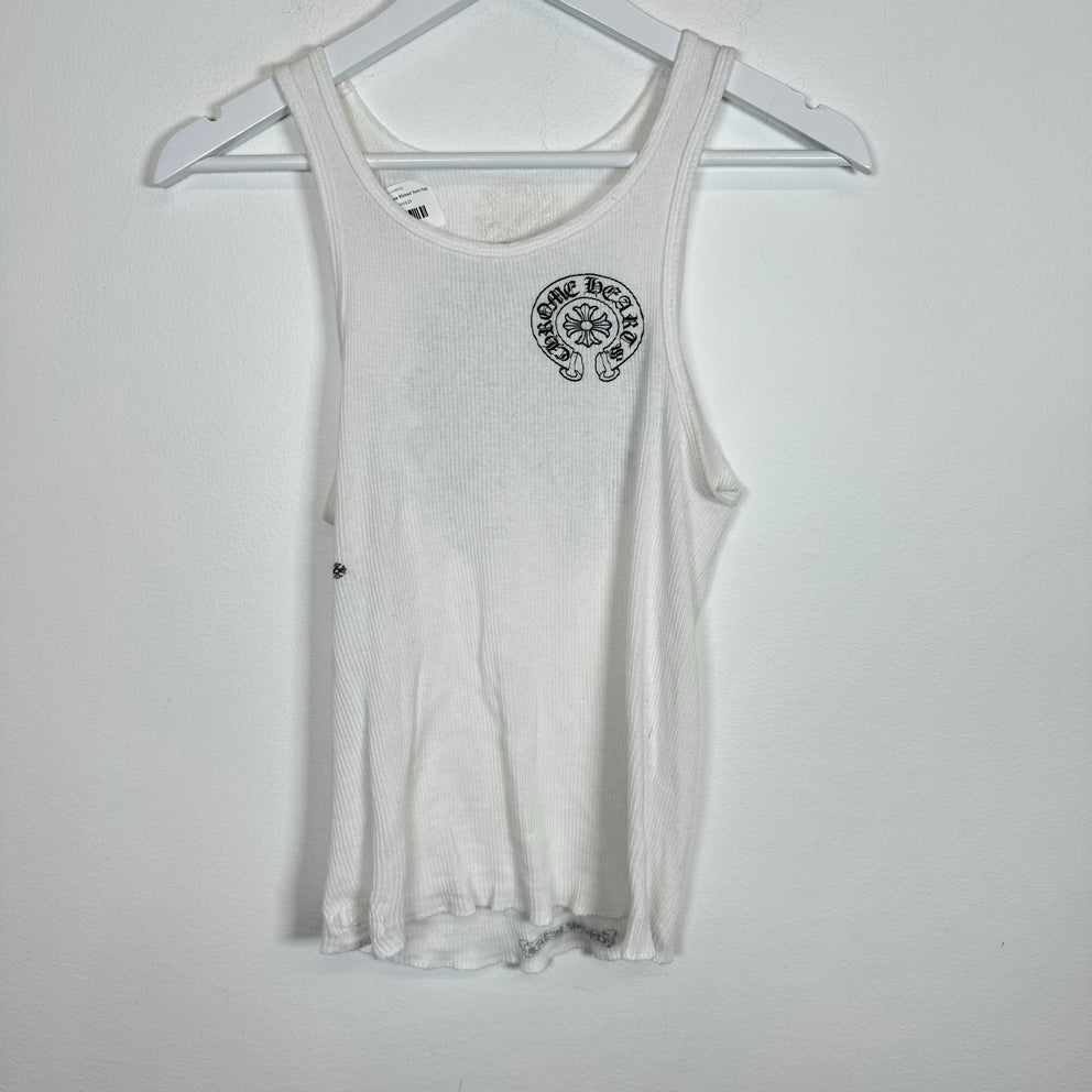 Chrome Hearts Horseshoe Ribbed Tank Top