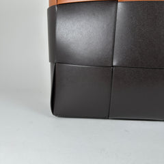 Bottega Veneta Two-Tone Brown Large Arco