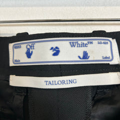 Off-White Black Tuxedo Tailored Pants Size 33