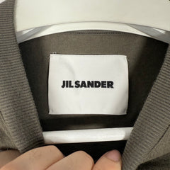 Jil Sander Olive Logo Long-Sleeve T-Shirt Size S
