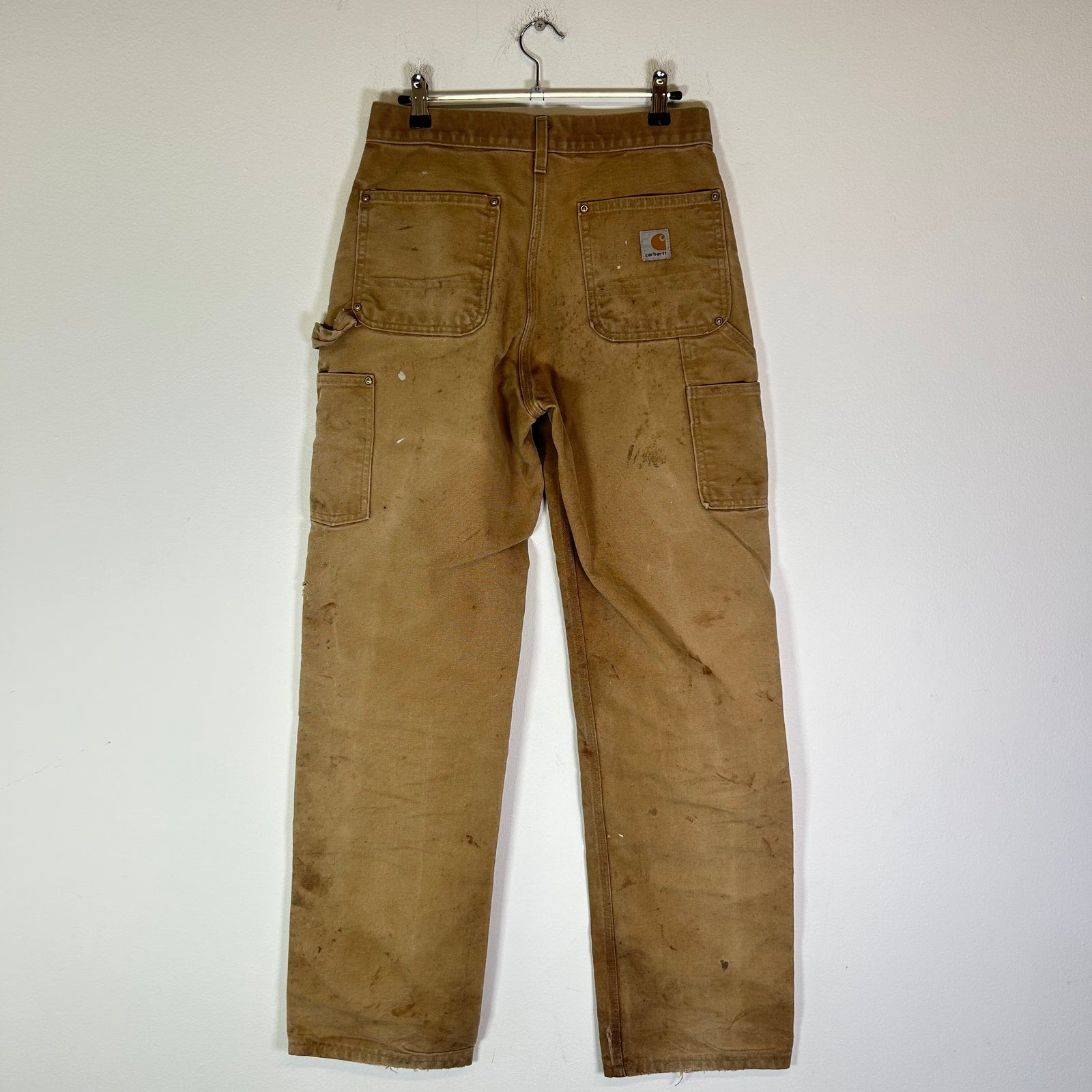 Carhartt Tan Thrashed Double Knee Carpenter Pants