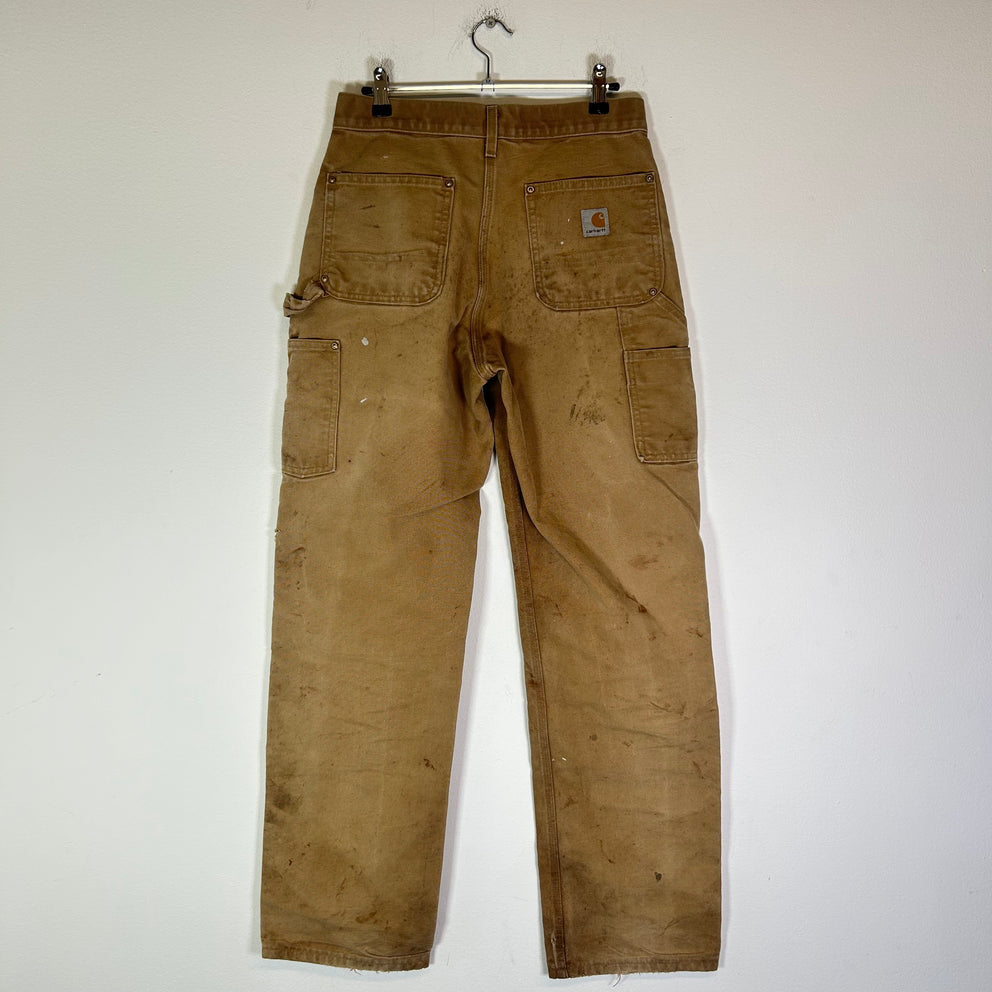 Carhartt Tan Thrashed Double Knee Carpenter Pants