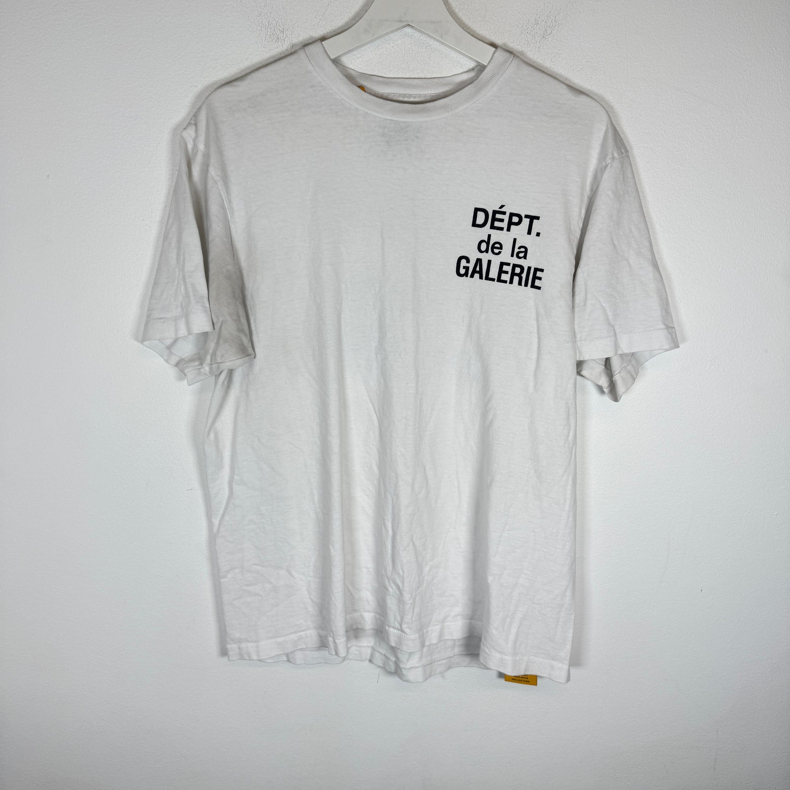 Gallery Dept White/Black French Logo T-Shirt Size M