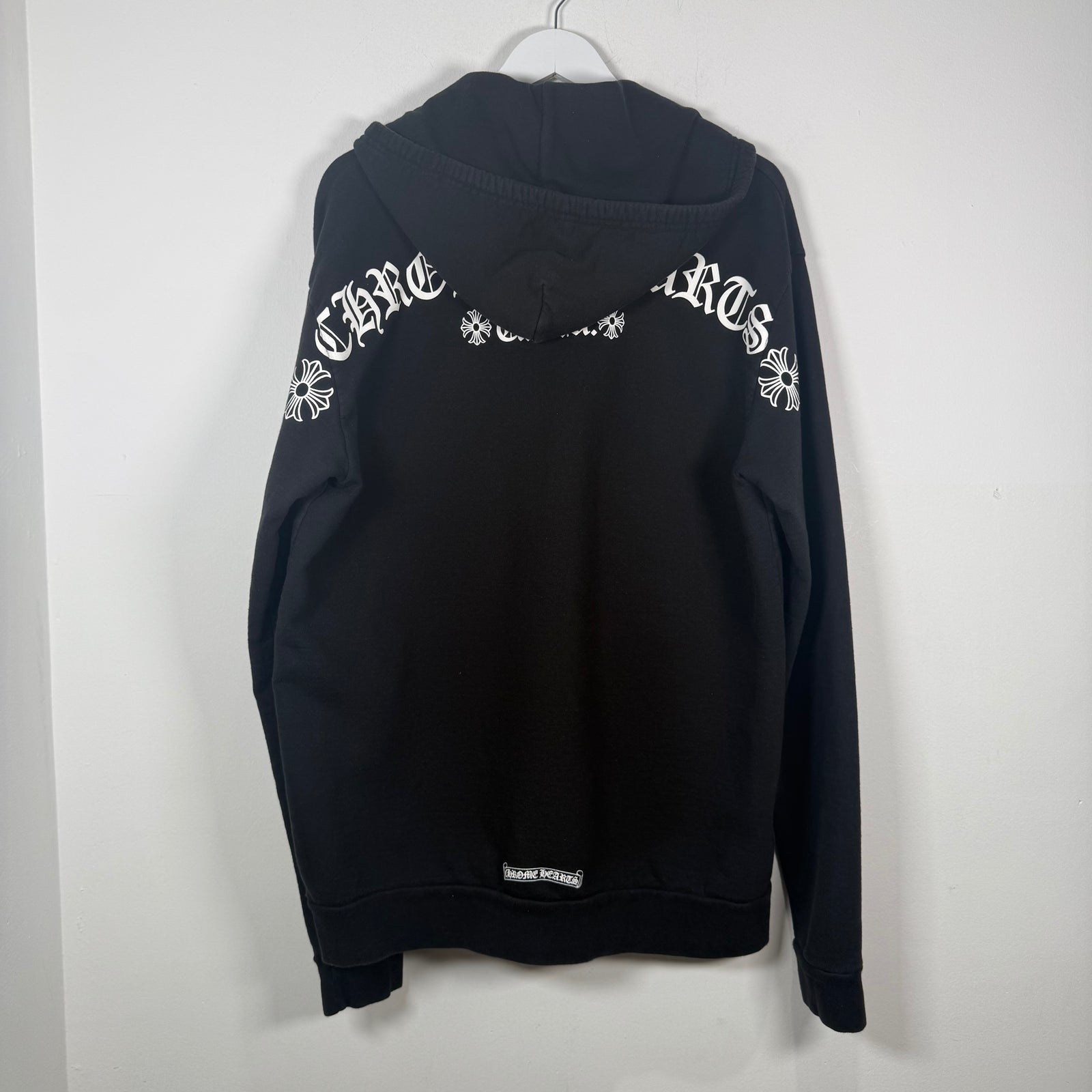 Chrome Hearts T Bar Graphic Zip Up Hoodie Size L