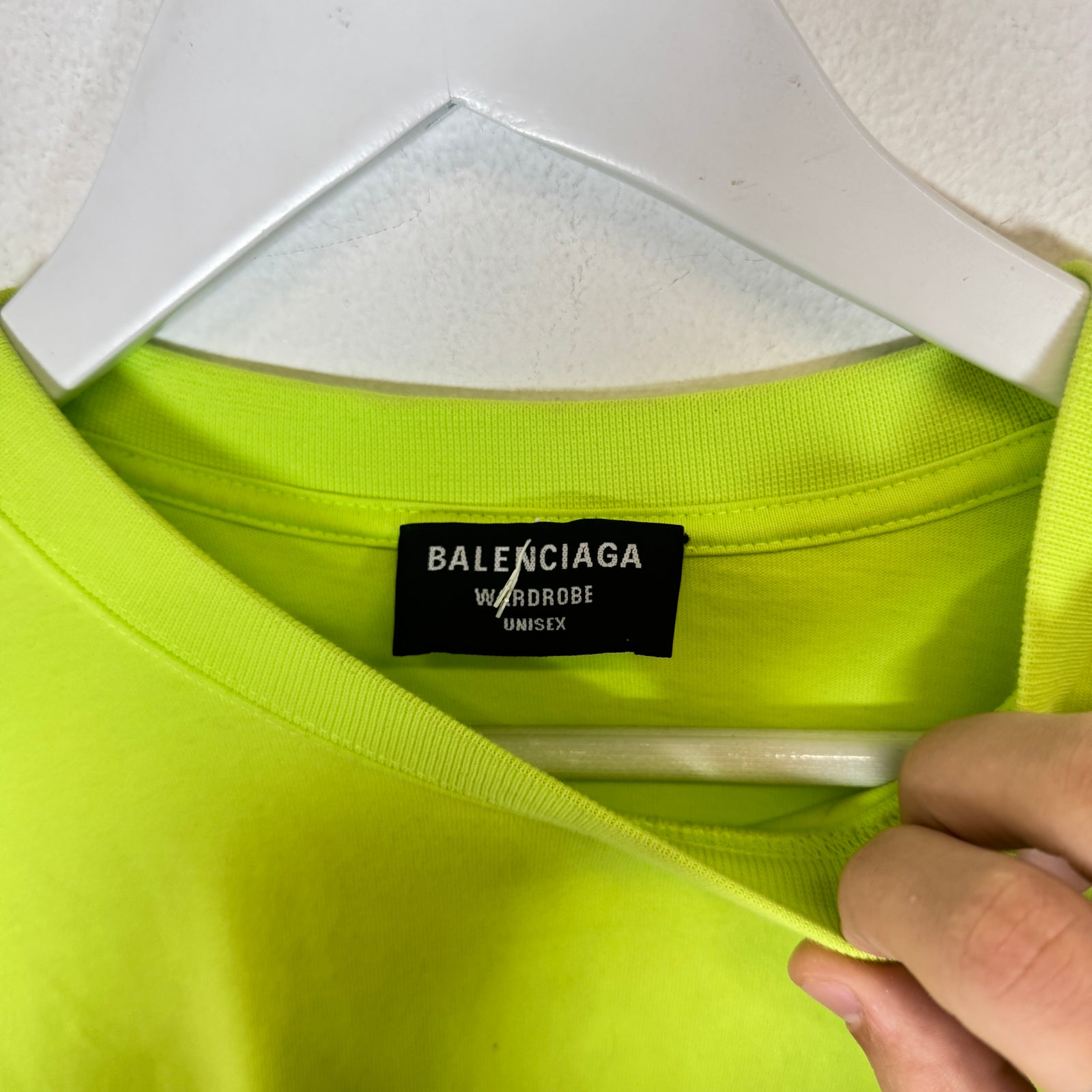Balenciaga Neon B Spell-Out Tee Size M