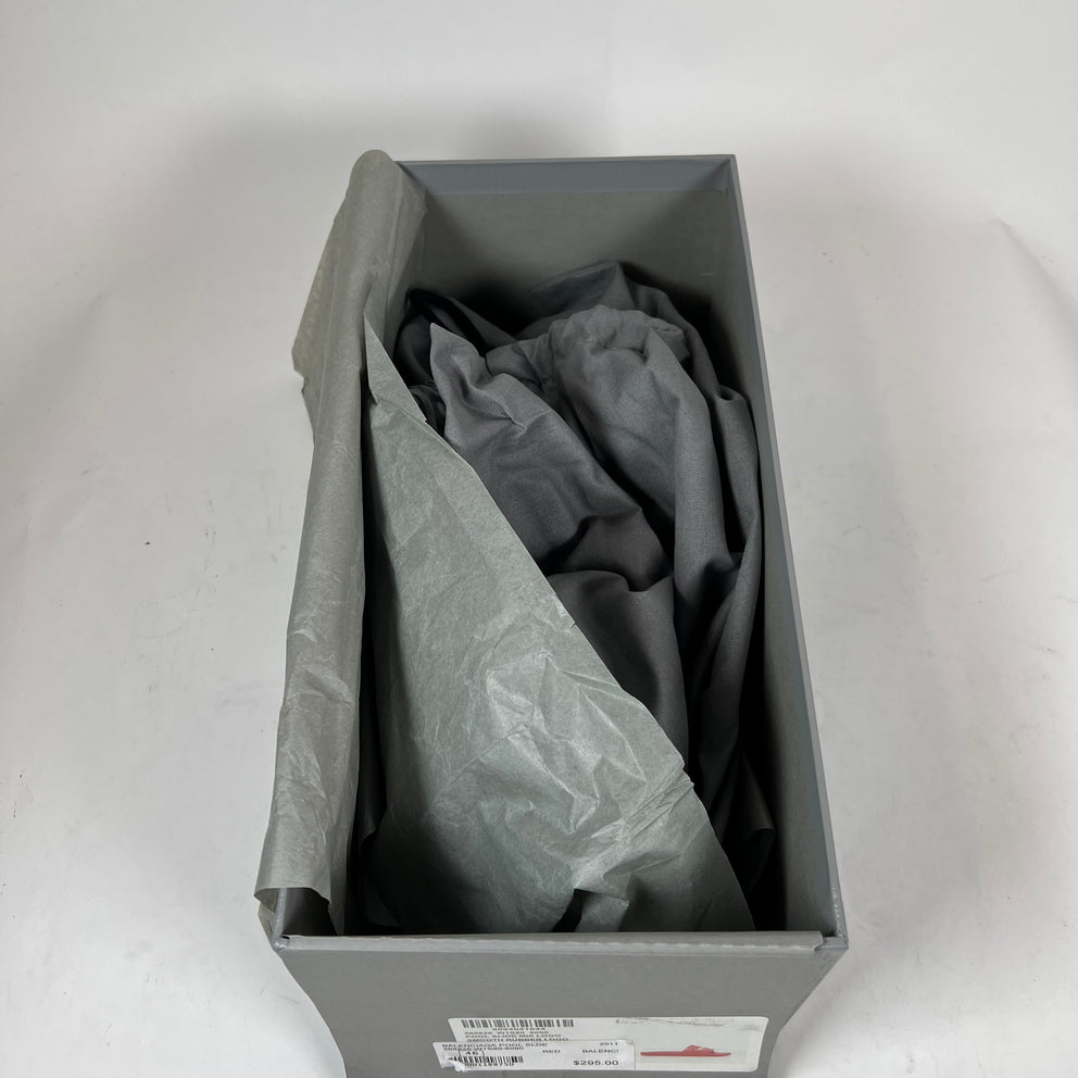 Balenciaga Red Rubber Pool Slide Size 46