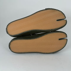 Maison Margiela Green Canvas Tabi Size 45
