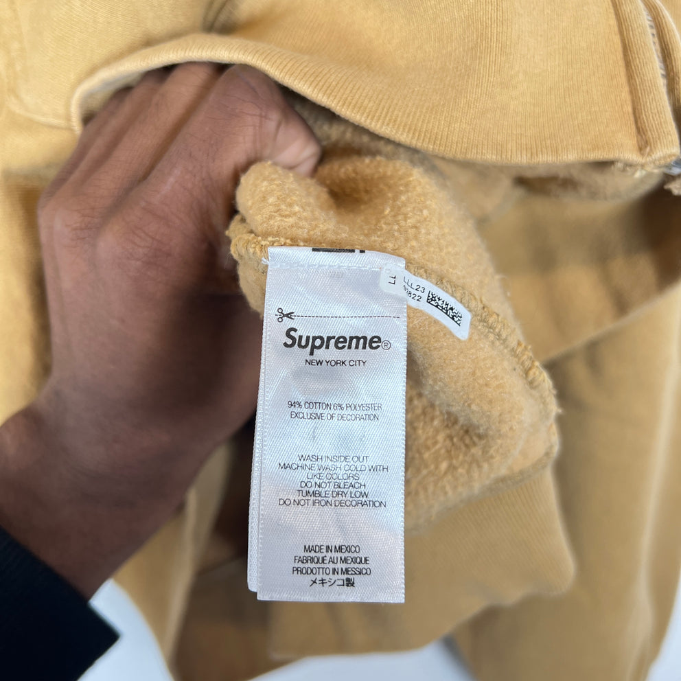 Supreme Brown Mini Bogo Zip-Up Hoodie Size XL