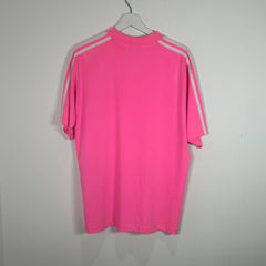 Balenciaga X Adidas 3-Stripe Pink T-Shirt Size S