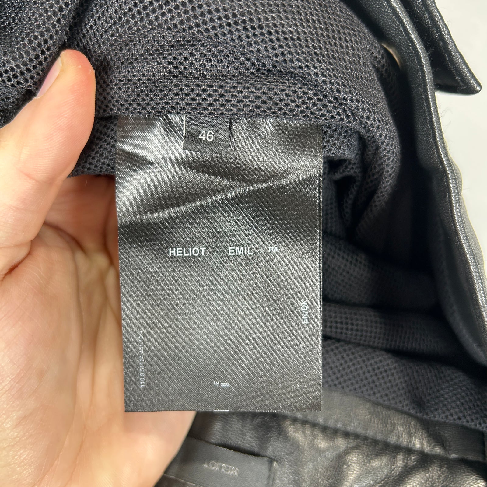 Heliot Emil Leather 'HE' Pants Size 28