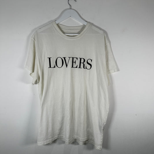 Amiri White 'Lovers' Logo T-Shirt Size XL