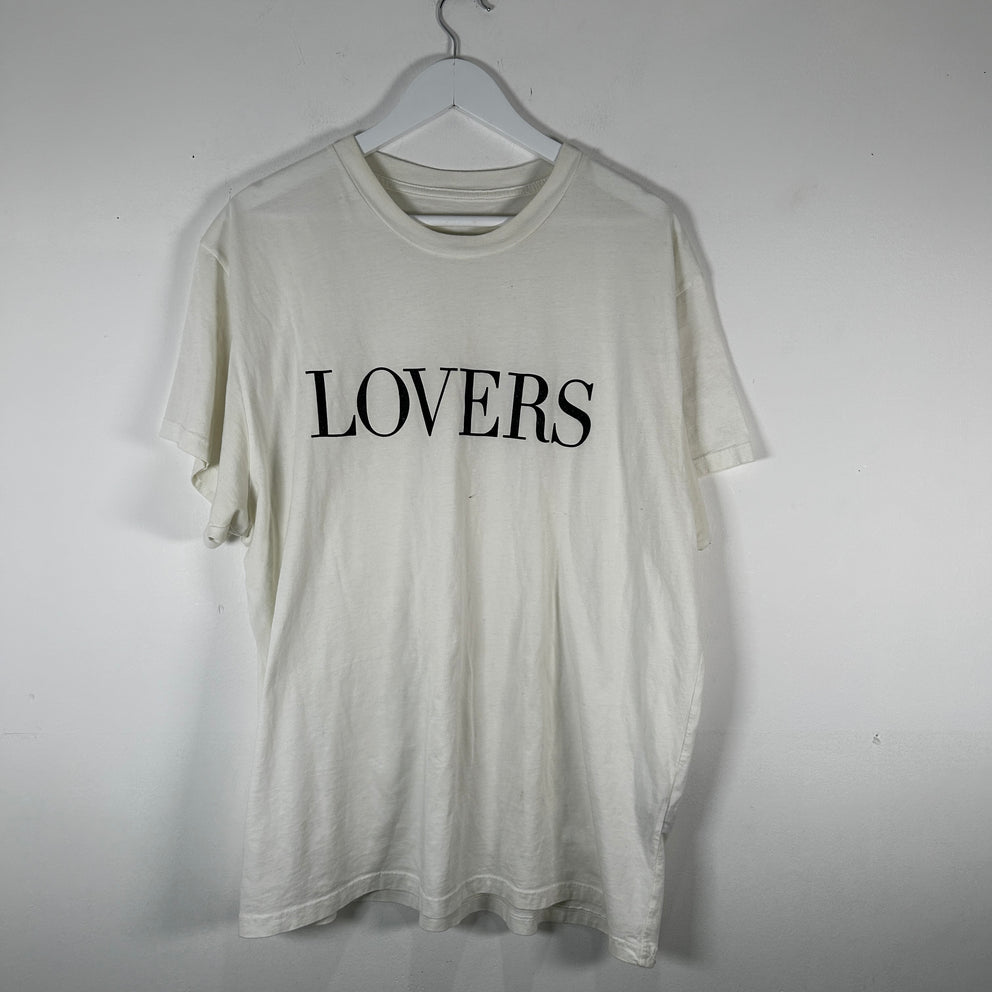 Amiri White 'Lovers' Logo T-Shirt Size XL