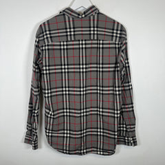 Burberry Grey Check LS Button Up Sz L