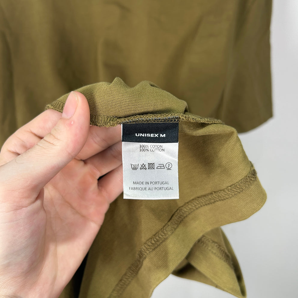YProject Olive Zipper Collar T-Shirt Size M