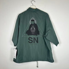 Undercover SS22 Green "Once In A Lifetime" Nylon Shirt Size 3
