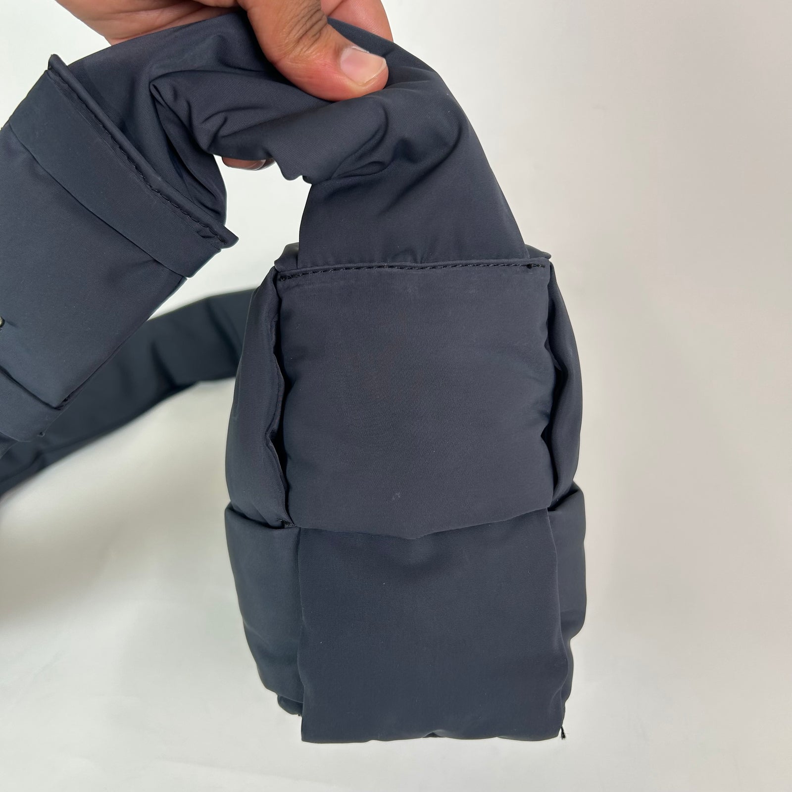 Bottega Veneta Navy Padded Tech Cassette Shoulder Bag