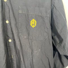 Kenzo Black Embroidered Button Up Size L