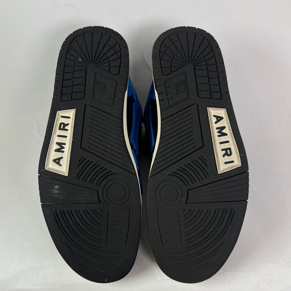 Amiri Royal Blue Skeleton High-Top Sneaker