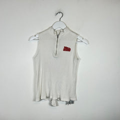 Hysteric Glamour White Printed Logo Tank Top