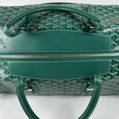 Goyard Goyardine Green Boeing 55 Travel Duffle Bag