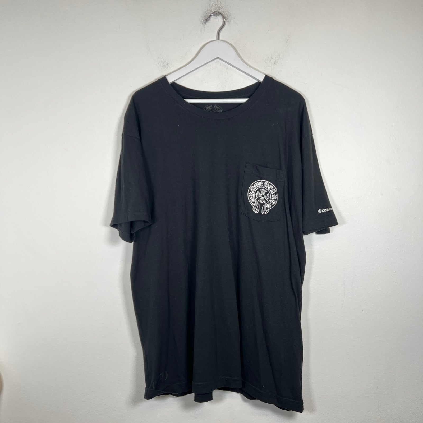 Chrome Hearts Black Horseshoe Logo T-Shirt Size XXL