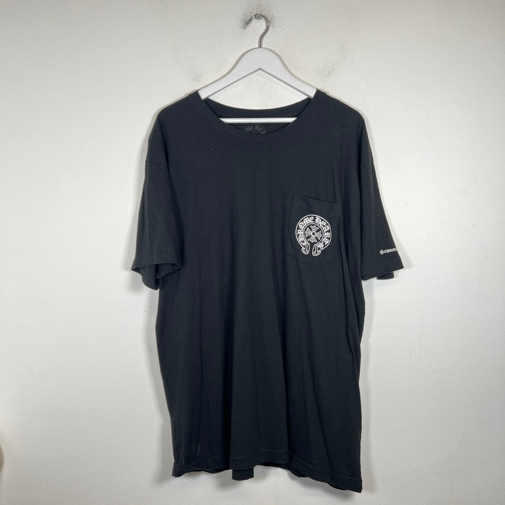 Chrome Hearts Black Horseshoe Logo T-Shirt Size XXL