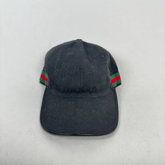 Gucci Black GG Canvas Cap Size M