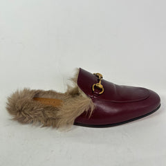 Gucci Princetown Horsebit Fur Mules