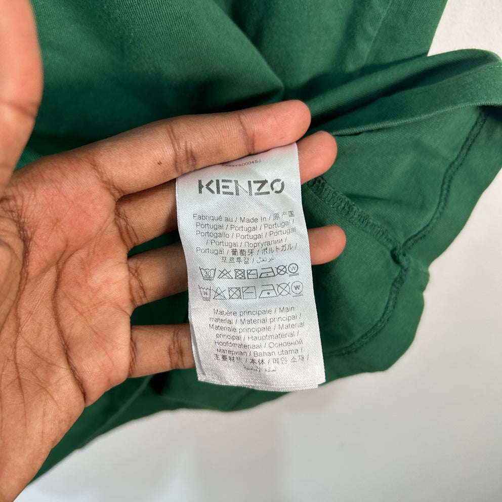 Kenzo Green Logo T-Shirt Size S