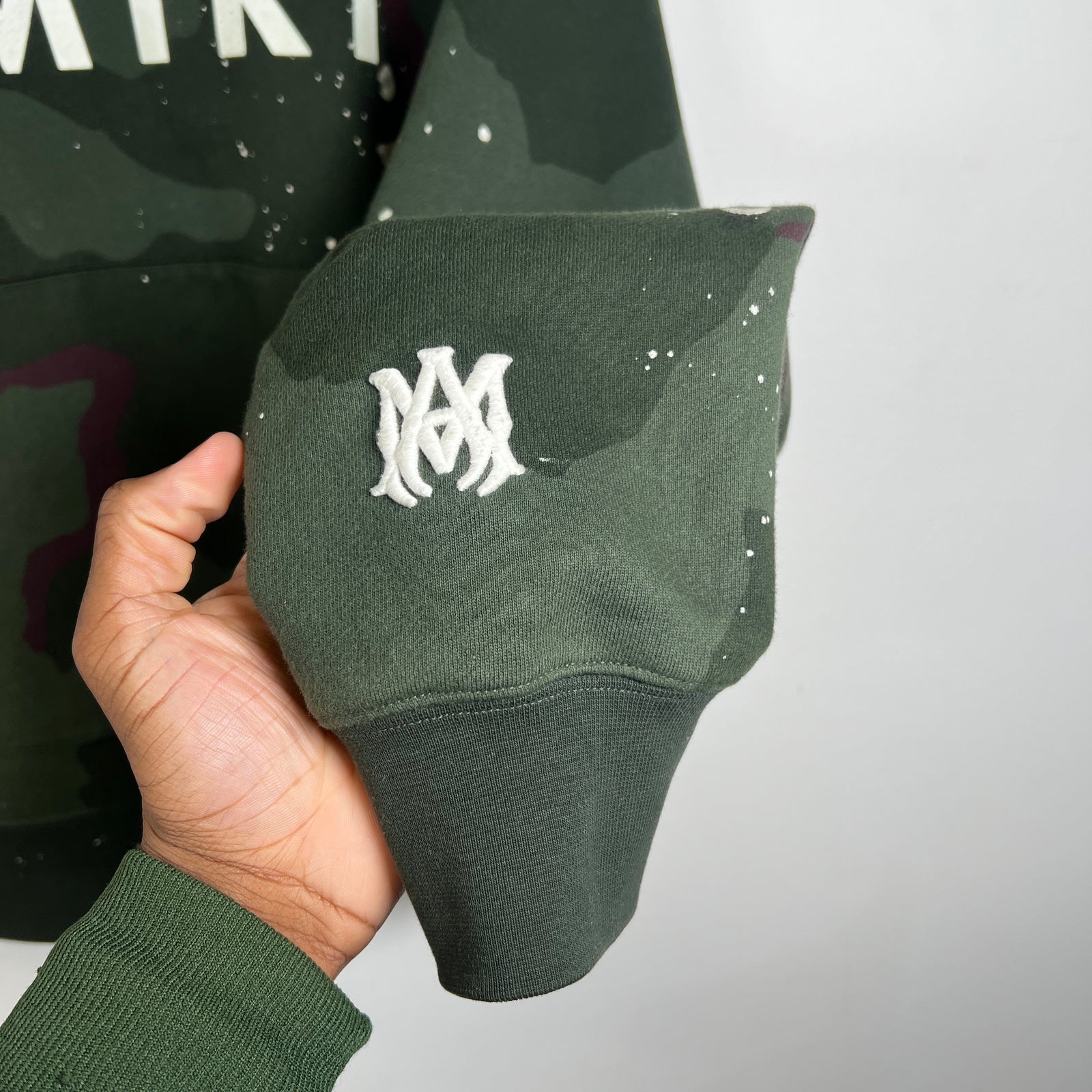 Amiri Camo MA Core Logo Hoodie Size M