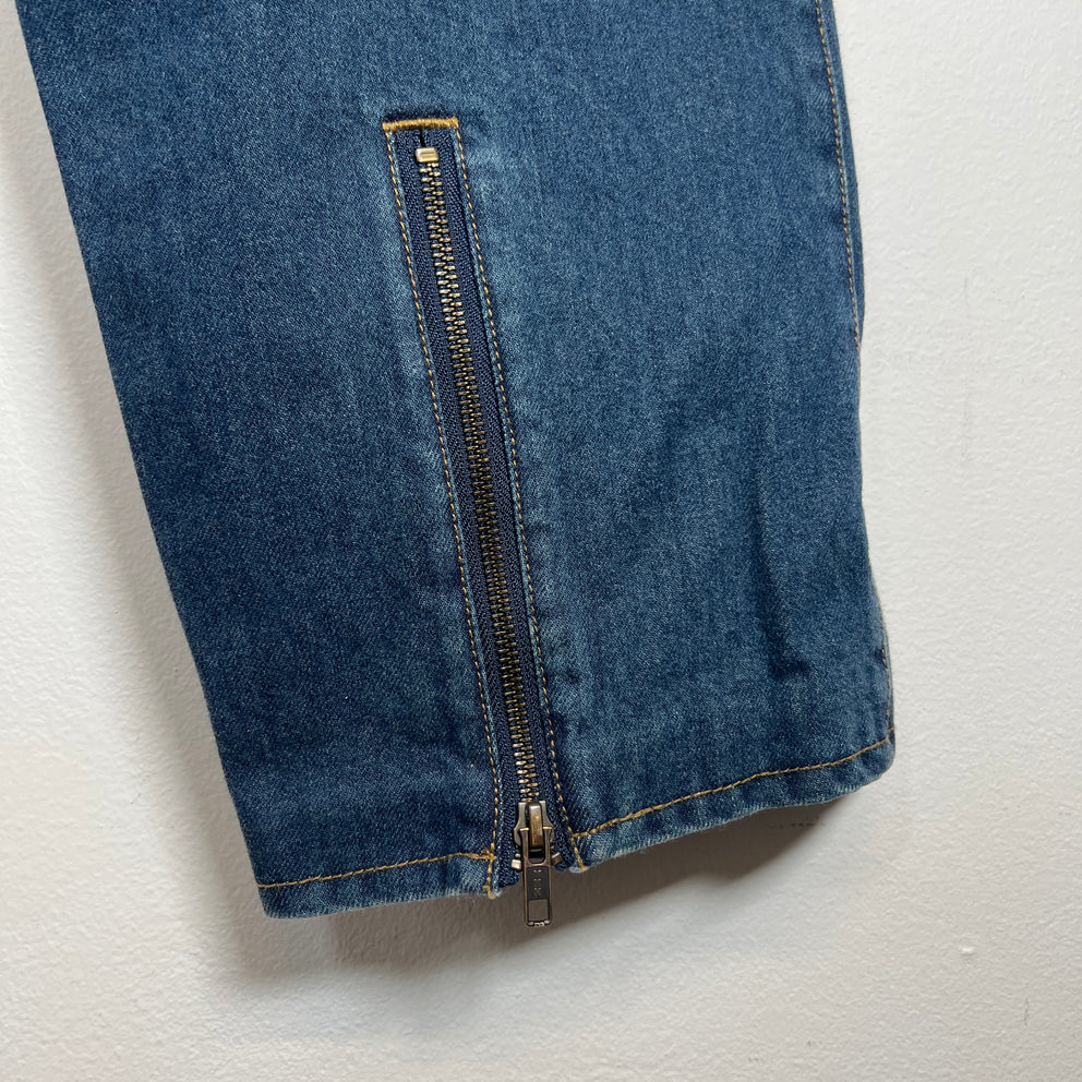 Supreme x Vanson Leathers Blue Denim Racing Jeans Size 30
