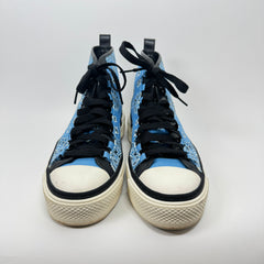 Amiri Light Blue Bandana High Top Sneaker Size 43