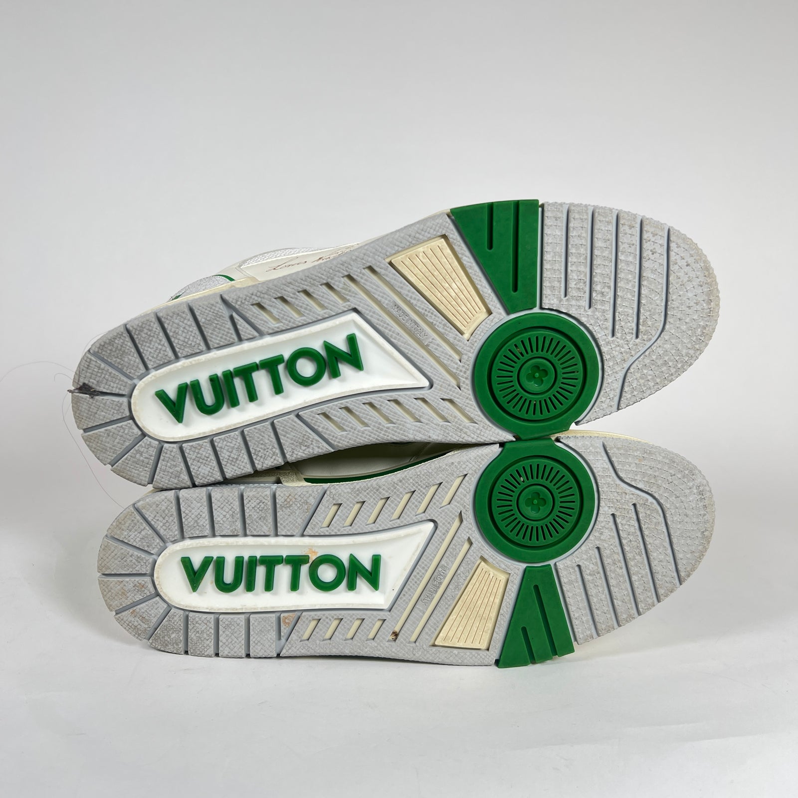 Louis Vuitton Green Mesh Trainer Size 8