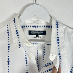 Comme Des Garcons Homme Deux Dot Strip Shirt Size L