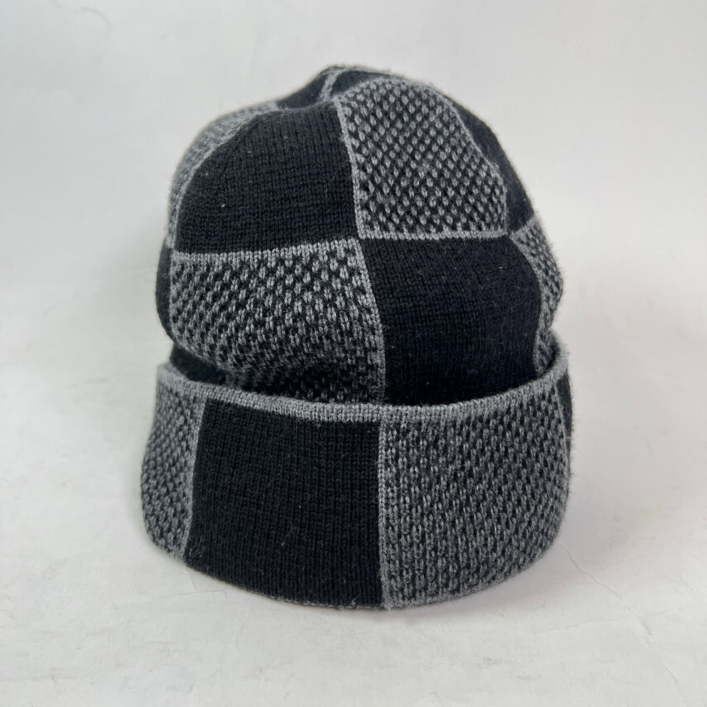 Louis Vuitton Black Damier Herritage Beanie