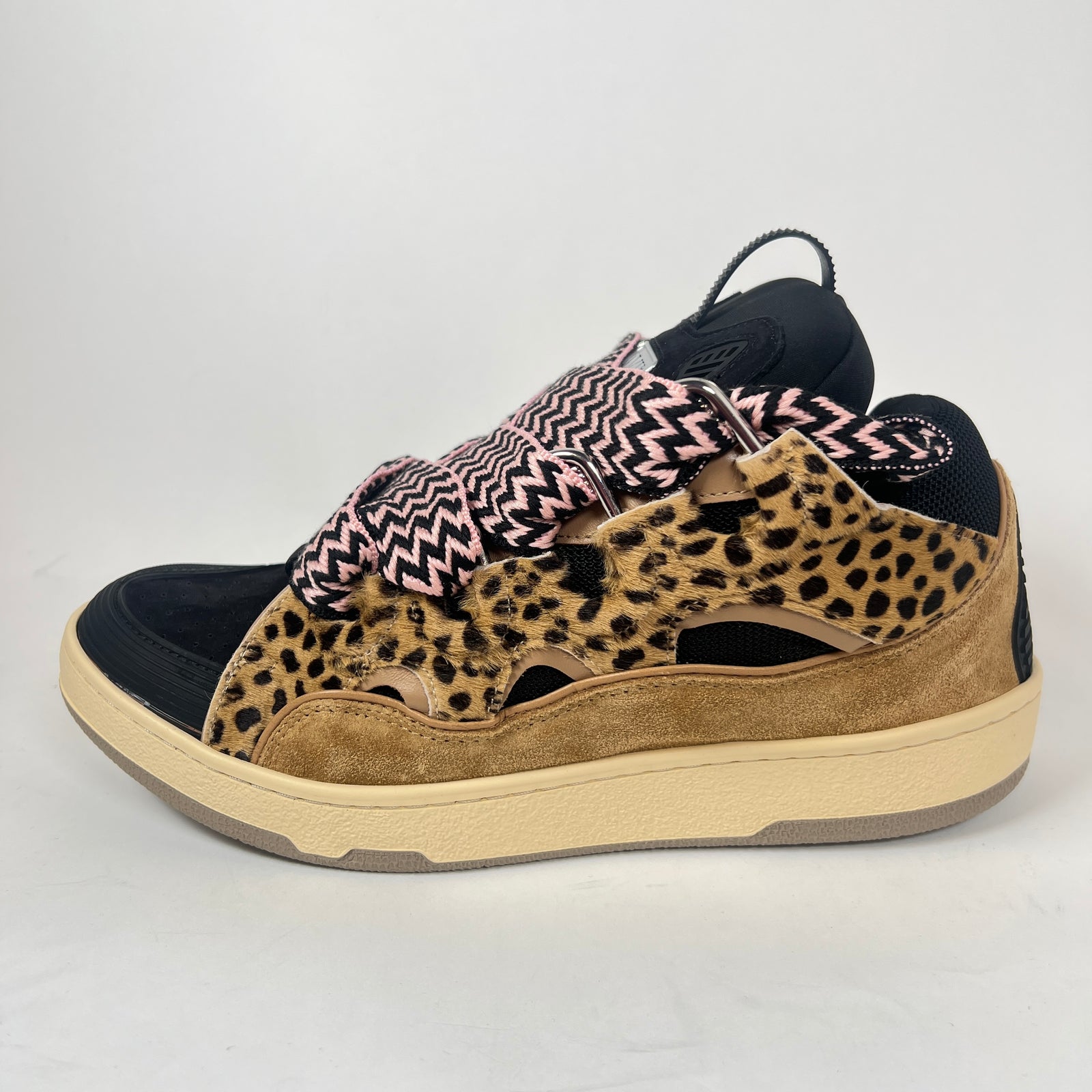 Lanvin x A Ma Maniere Cheetah Curb Sneaker Size 46