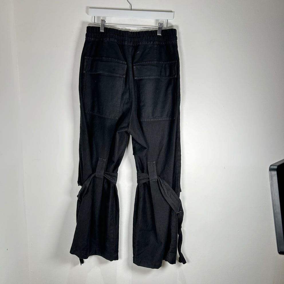Dries Van Noten Black Bondage Cargo Pants Size M